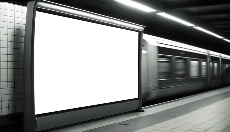 عکس جایگاه تبلیغاتی مترو