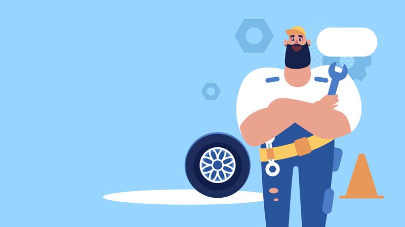 پس زمینه لایه باز آبی مکانیک