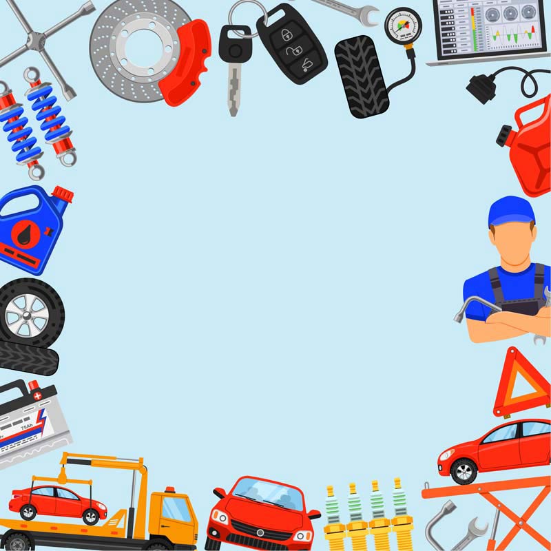پس زمینه لایه باز تجهیزات مکانیکی