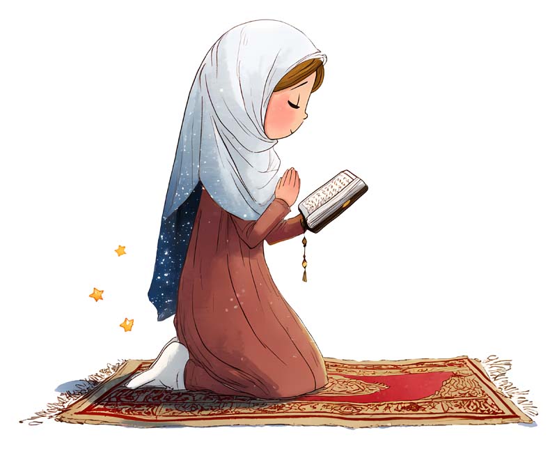 دانلود طرح دختر در حال خواندن قران