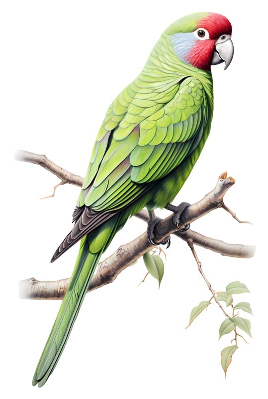 دانلود طرح طوطی سبز روی شاخه