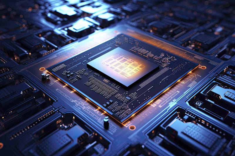 عکس cpu با مدار قدرتمند