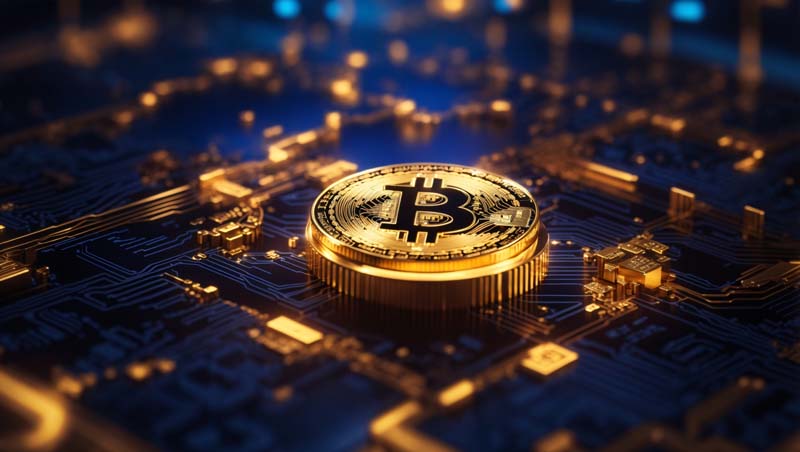 عکس بیت کوین مشکی سی پی یو