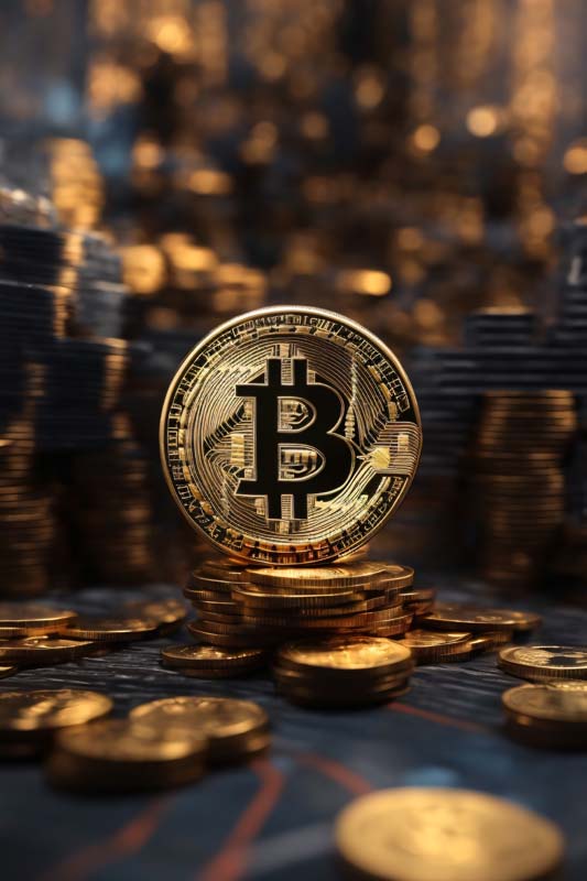 عکس بیت کوین ها رو سطوح مشکی
