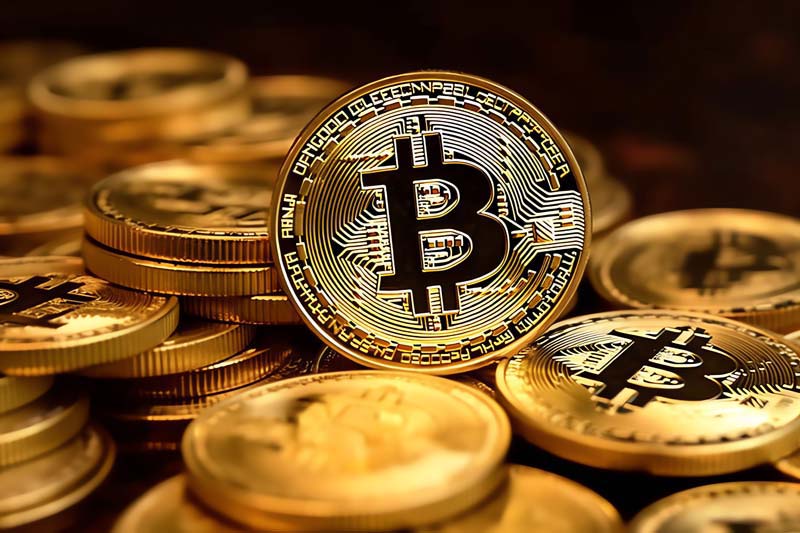 عکس بیت کوین ها با نوشته مشکی