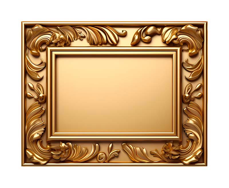 طرح باکیفیت قاب طلایی رنگ