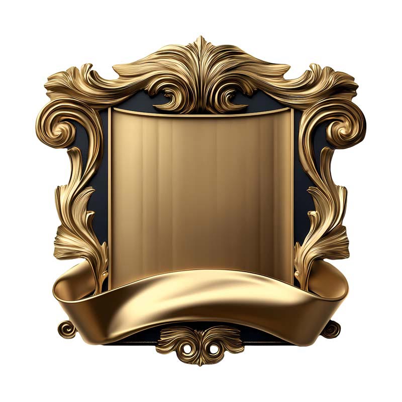 طرح باکیفیت قاب عکس زیبای طلایی