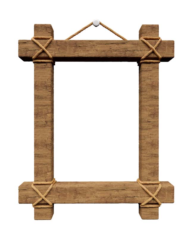 طرح گرافیکی از قاب چوبی دیواری