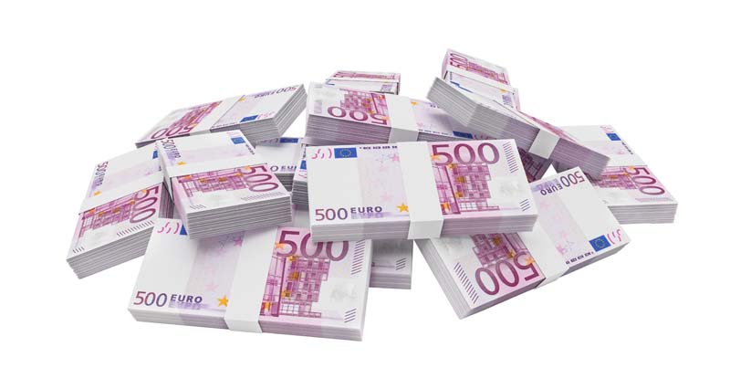 دانلود طرح گرافیکی از پول 500 یورو