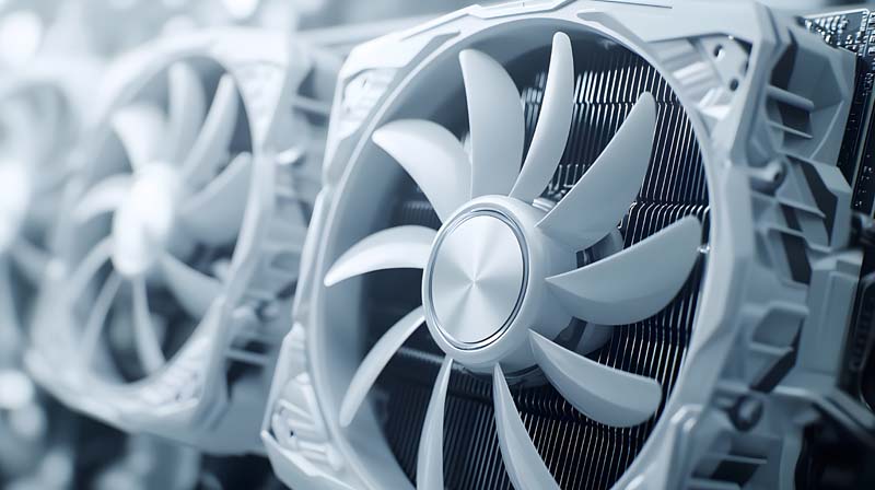 عکس با کیفیت از کارت گرافیک چند فن