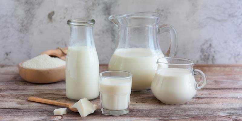 عکس با کیفیت از لیوان ، پارچ و شیشه شیر