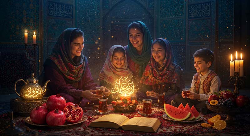 دانلود تصویر گرافیکی یلدای خانواده رویایی
