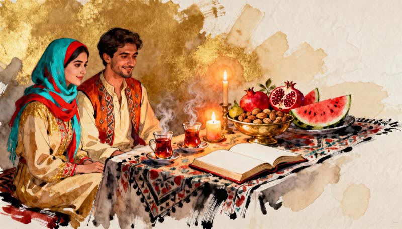 تصویر گرافیکی یلدا عاشقان