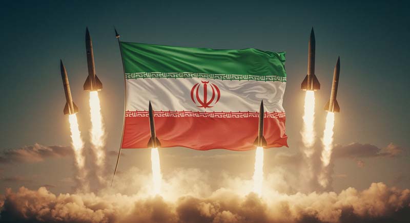تصویر پرتاب شش تیر موشک جنگی ایرانی