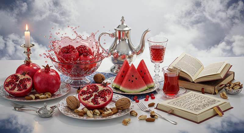 دانلود تصویر گرافیکی جشن یلدا آسمانی