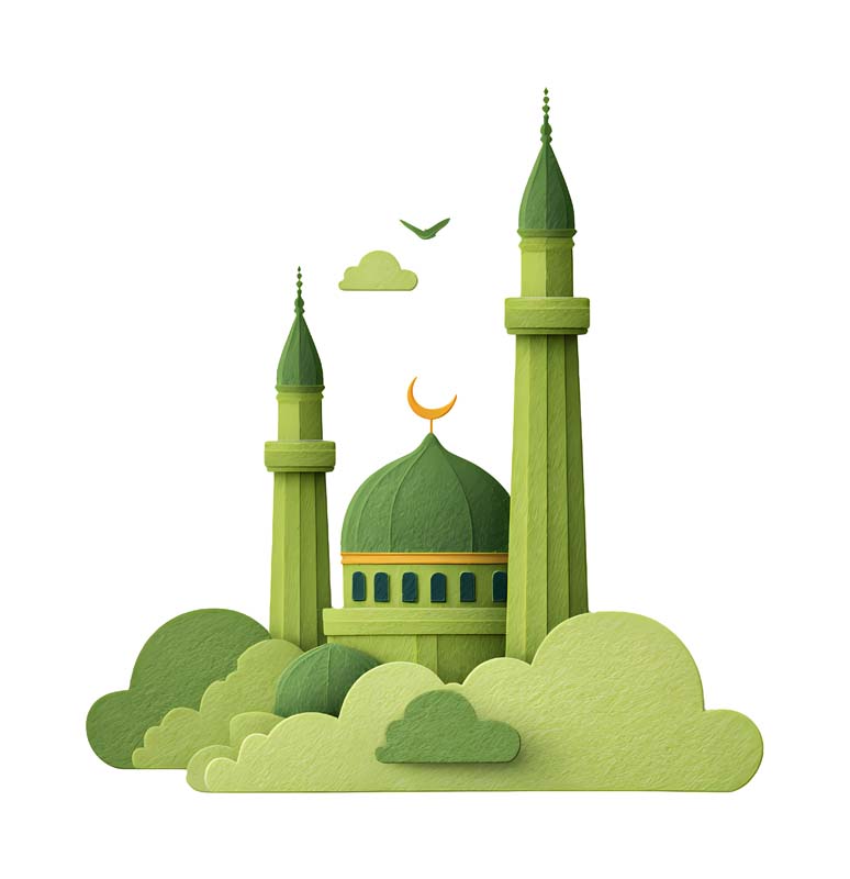 دانلود طرح زیبای گرافیکی مسجد سبز