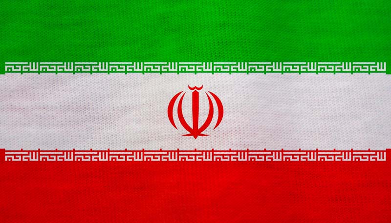 تصویر با کیفیت پرچم ایران با زمینه چهار خانه ای