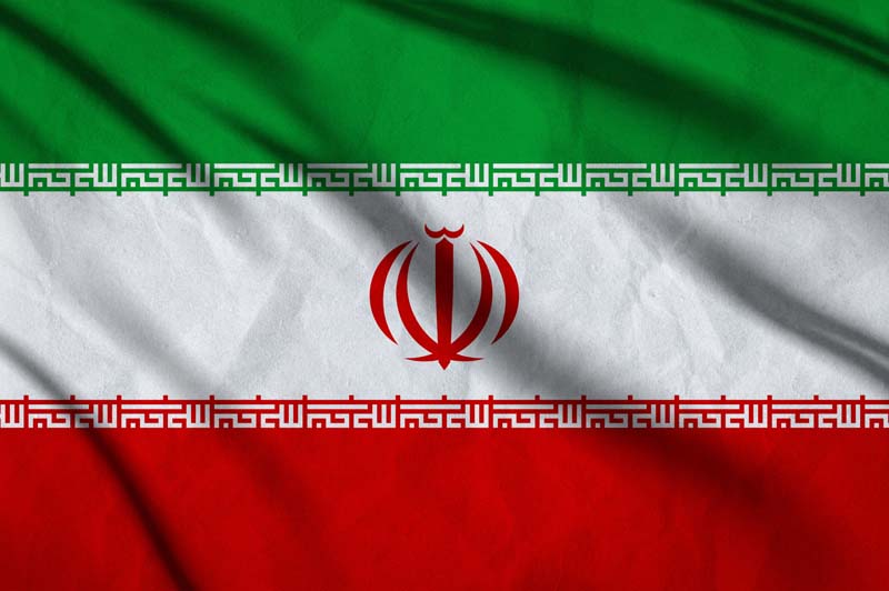 تصویر با کیفیت پرچم ایران با حالت کاغذی