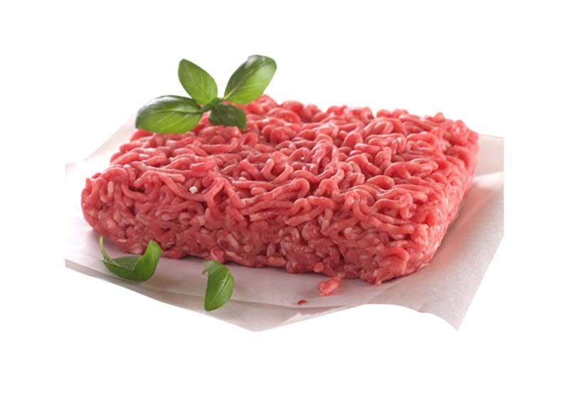 طرح دوربری شده گوشت قرمز چرخ کرده