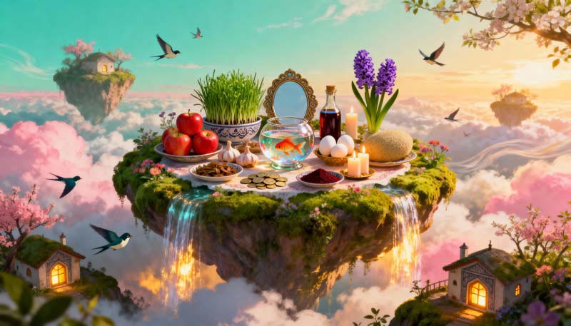 عکس گرافیکی سفره هفت سین