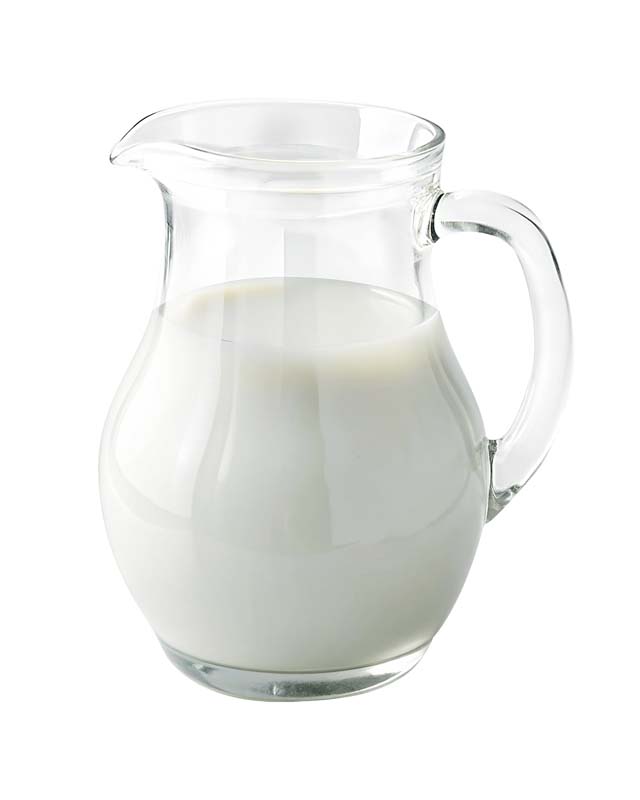 طرح دوربری شده از پارچ شیر