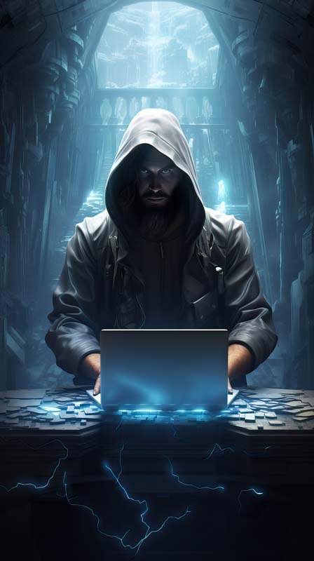 تصویر با کیفیت هکر دیجیتال
