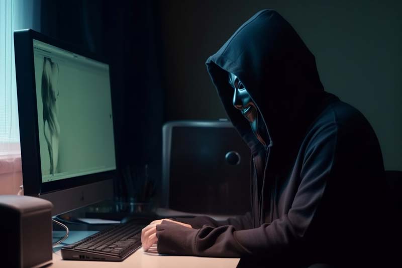 دانلود تصویر با کیفیت هکر پشت سیستم