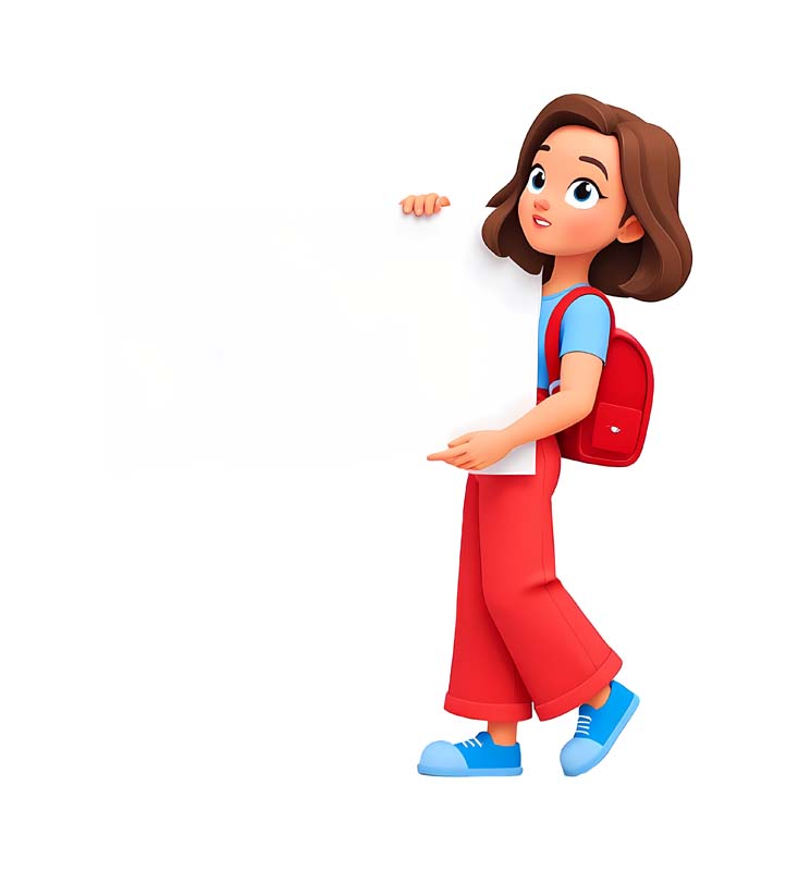 دانلود طرح خانم کارتونی با تابلو