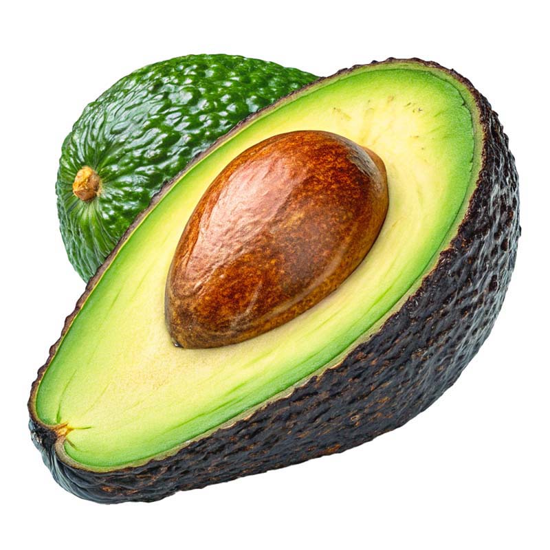 دانلود طرح PNG آووکادوی برش خورده