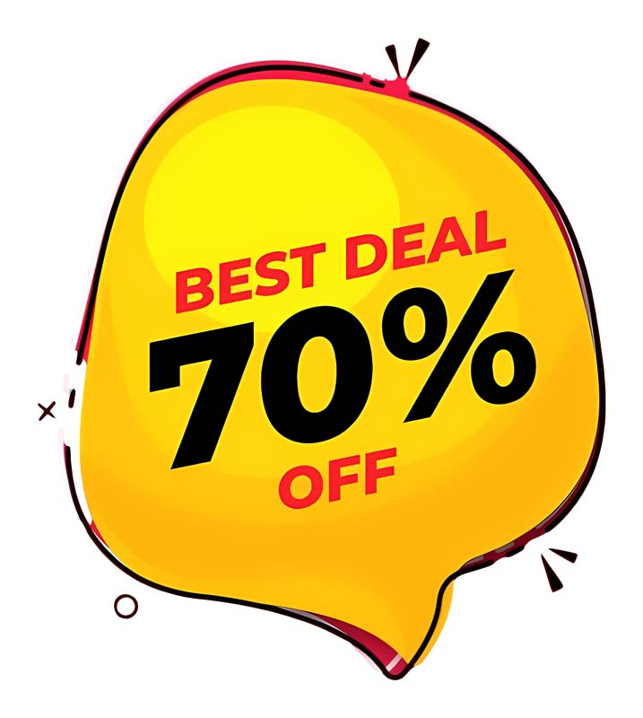 دانلود طرح PNG کادر تخفیف زرد