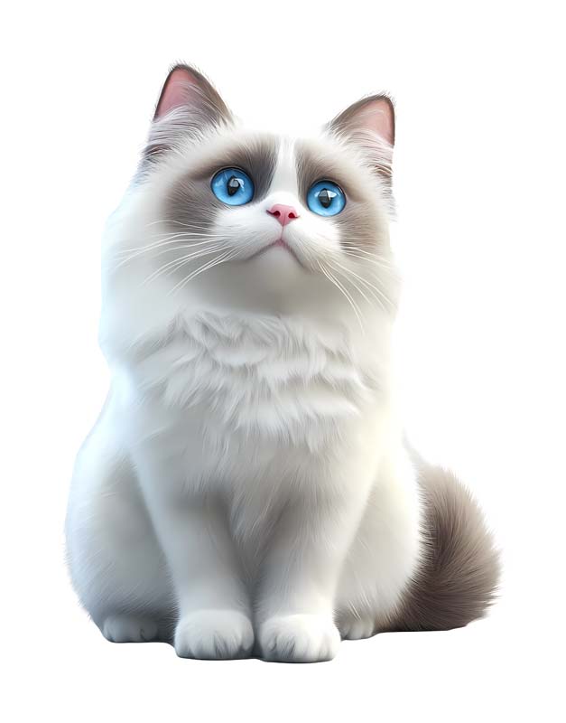 دانلود طرح گربه سفید