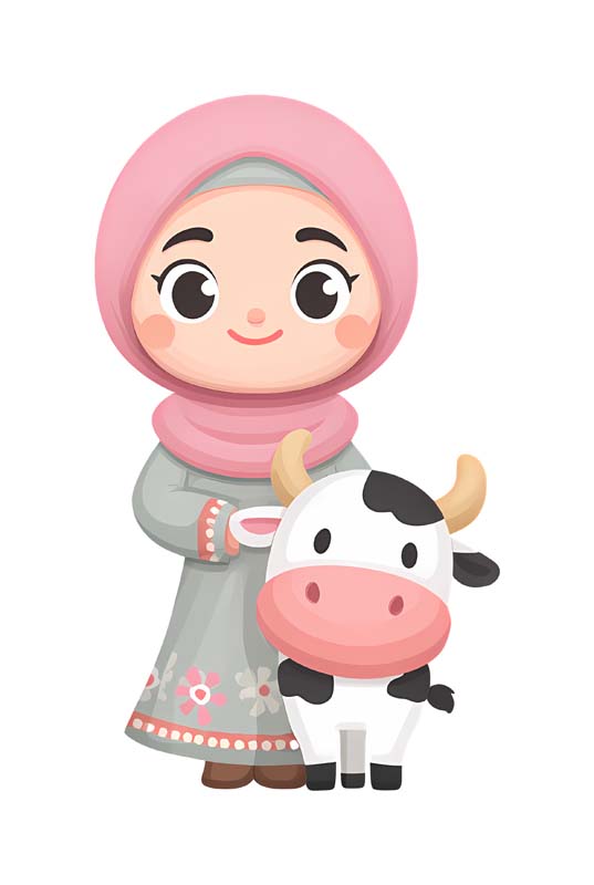 دانلود طرح خانم و گاو سفید