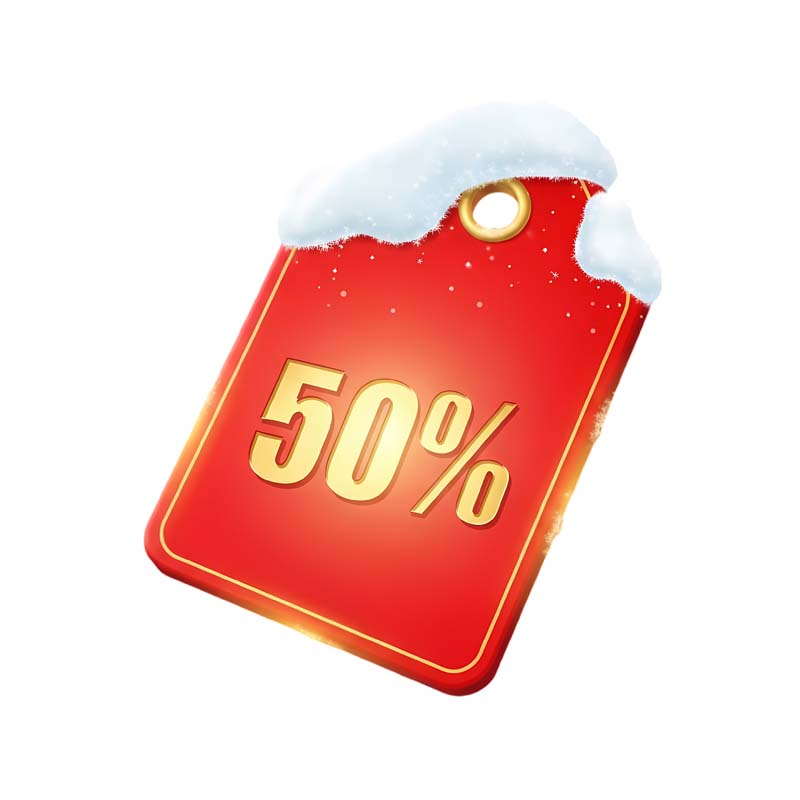 دانلود طرح اتیکت تخفیف زمستانه 50 درصد