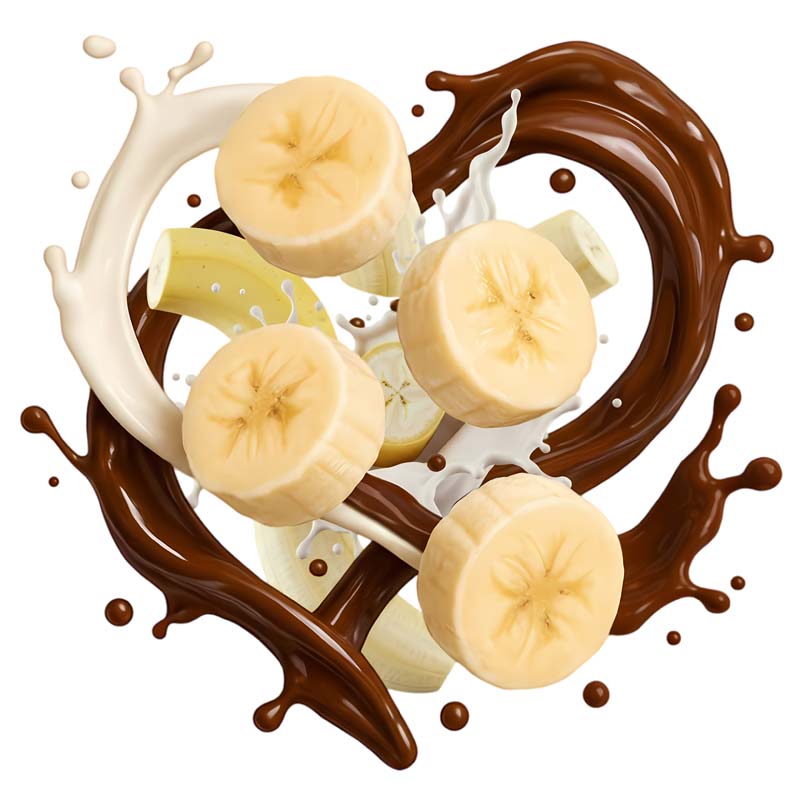 دانلود طرح شیر موز و شیر کاکائو مخلوط