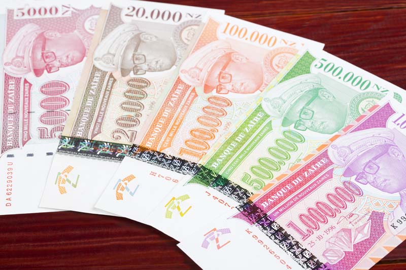 دانلود تصویر با کیفیت اسکناس های کشور زئیر