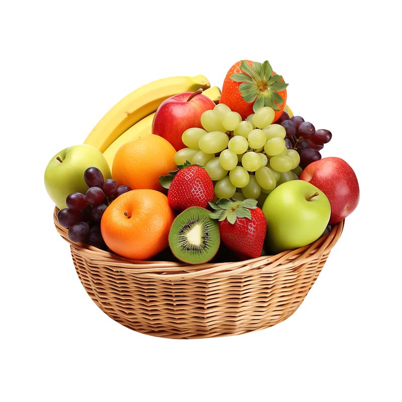 دانلود طرح میوه در ظرف حصیری