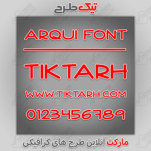 دانلود فونت انگلیسی Arqui