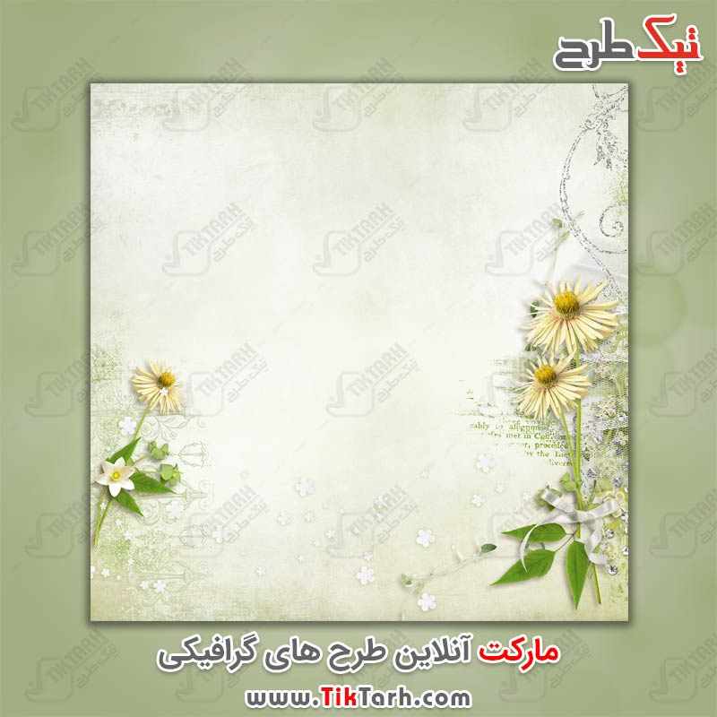 عکس پس زمینه طرح گل های زیبا