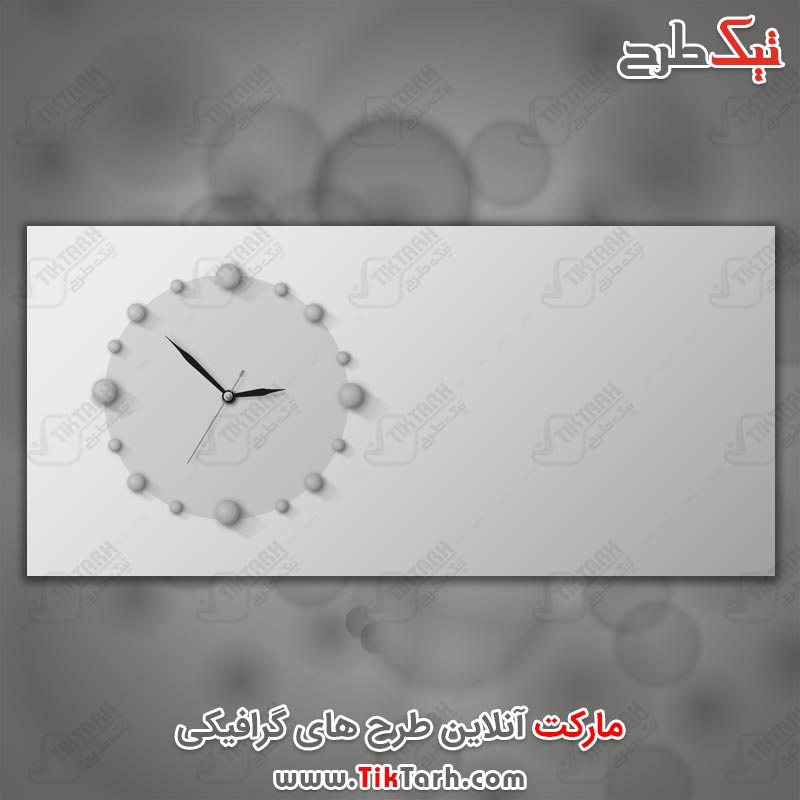 پس زمینه لایه باز خاکستری با طرح ساعت