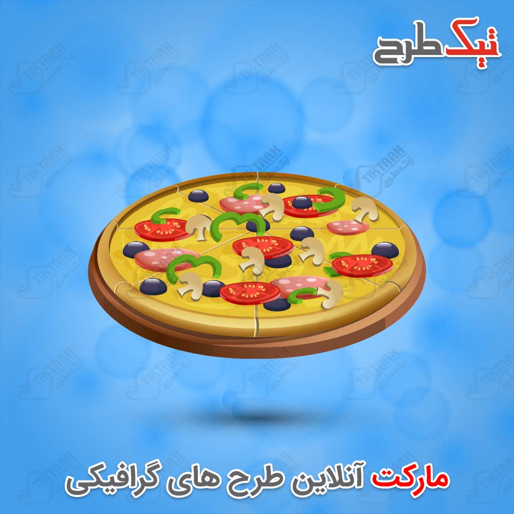 دانلود کلیپ آرت کارتونی پیتزا