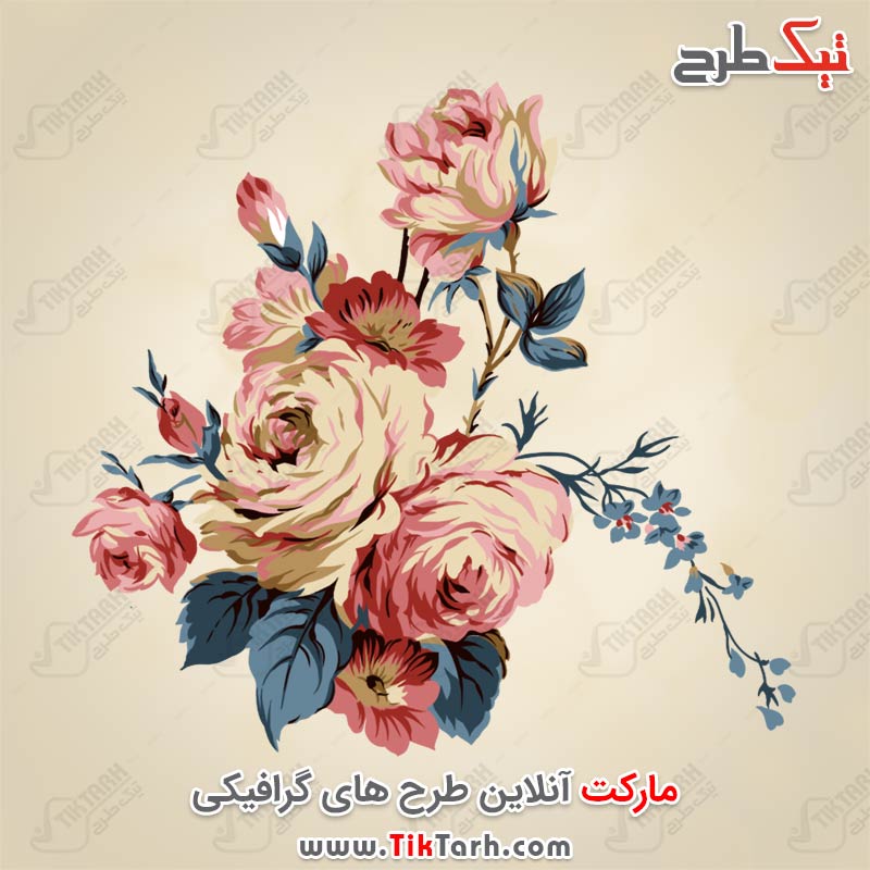 دانلود طرح گل نقاشی