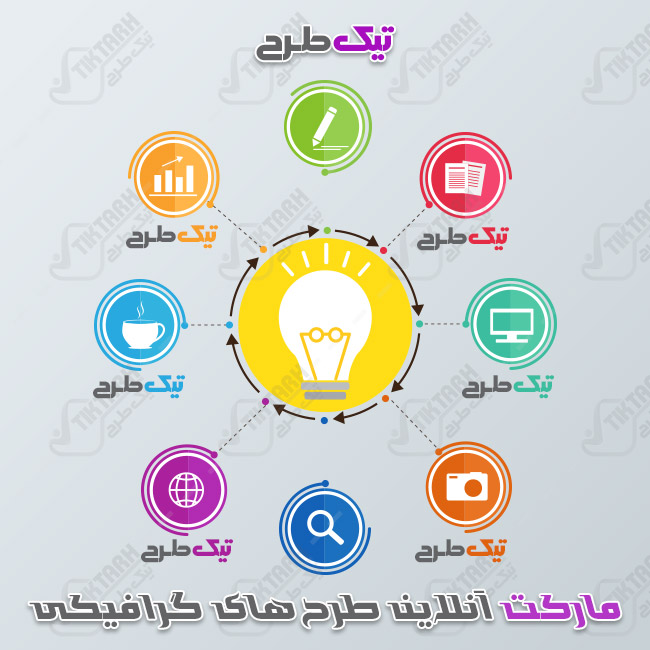 طرح لایه باز ملزومات طراحی برچسب با طرح دایره