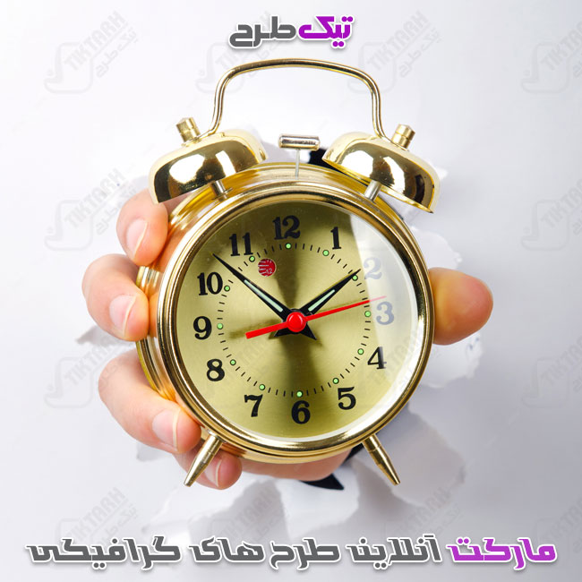 دانلود عکس گرافیکی ساعت عقربه ای
