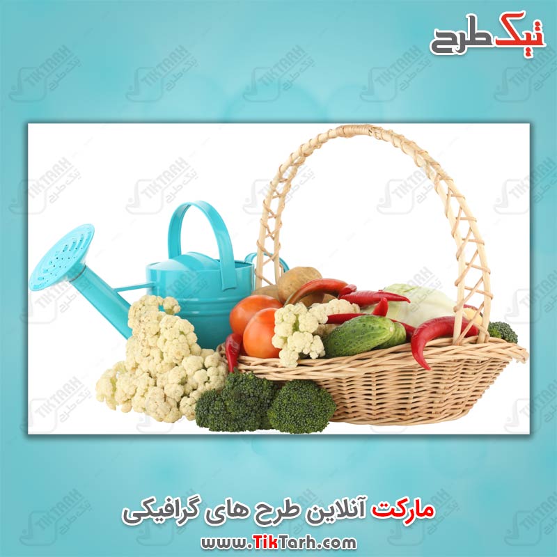 عکس سبد خیار گوجه و صیفی جات