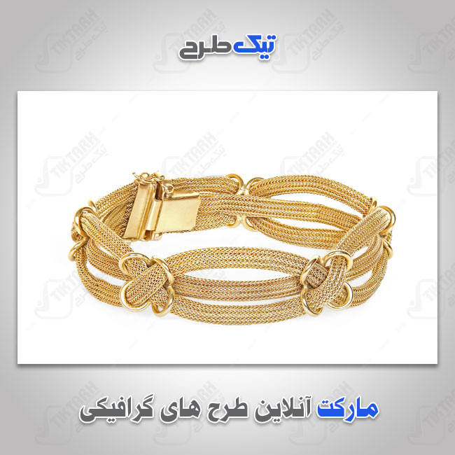 عکس لارج فرمت دستبند طلایی