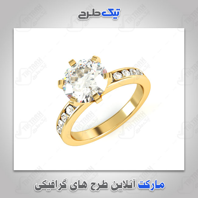عکس لارج فرمت حلقه ازدواج طلا