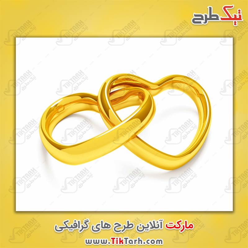 دانلود عکس گرافیکی حلقه های قلبی