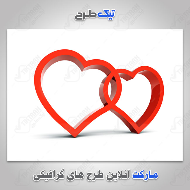 دانلود عکس گرافیکی قلبهای عاشقانه