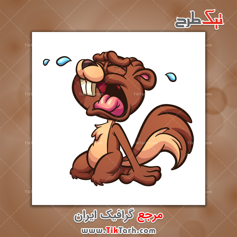 دانلود طرح لایه باز فانتزی سنجاب بامزه