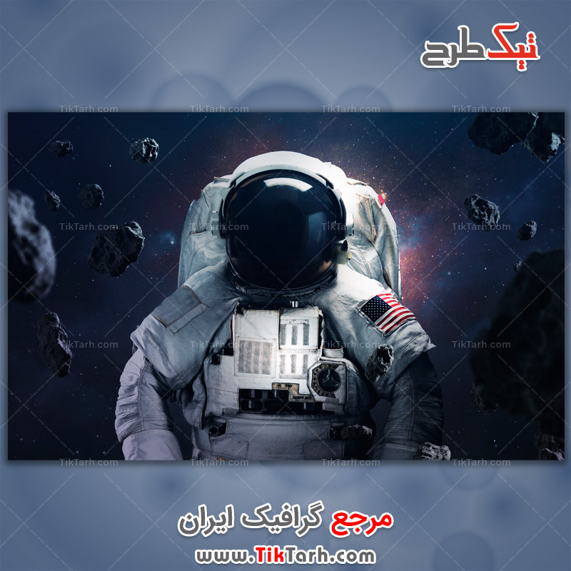 دانلود تصویر لارج فرمت فضانورد آمریکایی